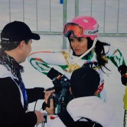 Interview time in St Moritz