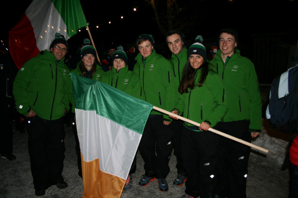 Flagbearer for Team Ireland EYOF 2015