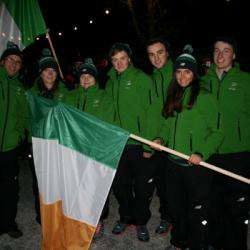 Flagbearer for Team Ireland EYOF 2015