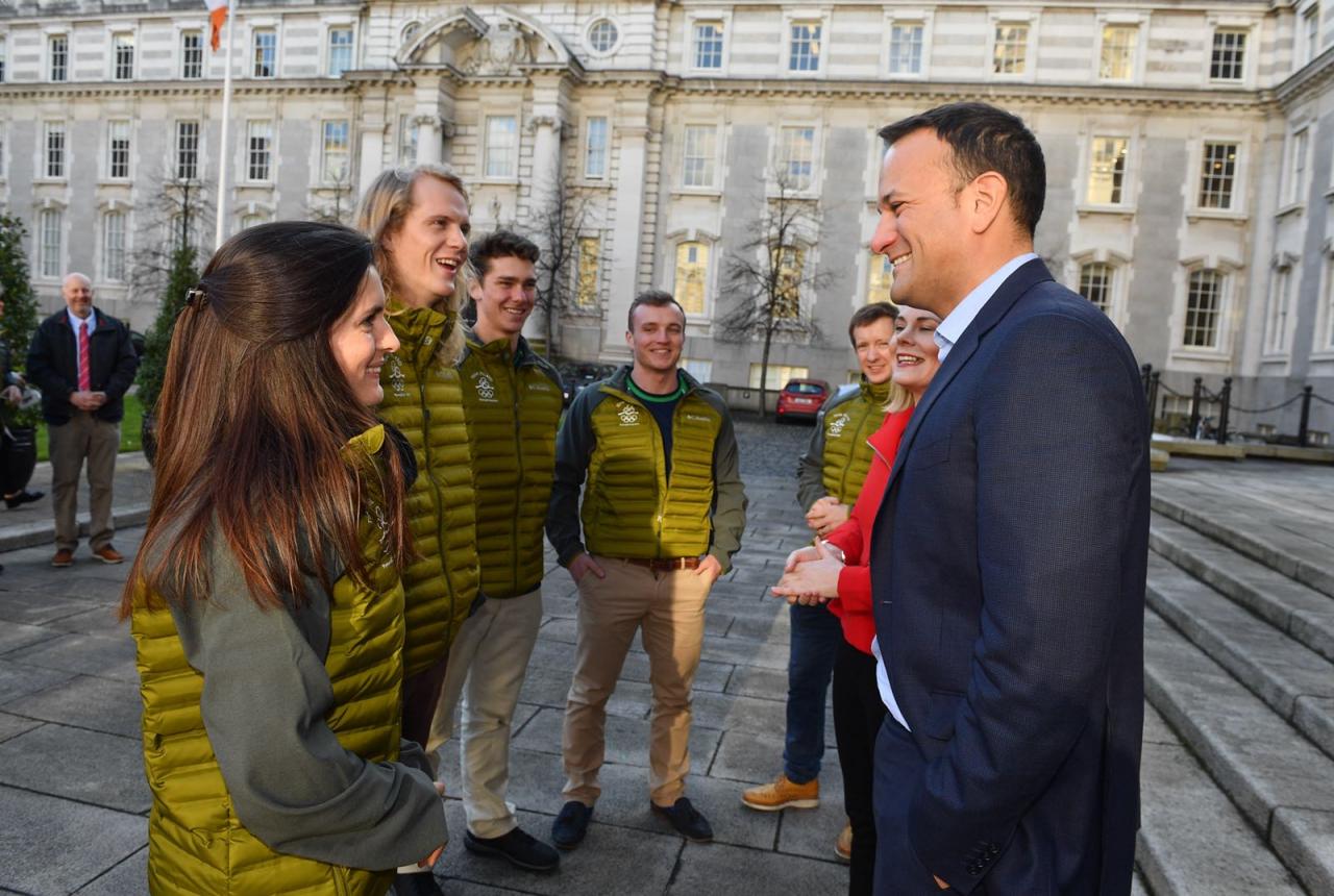 With Irish Prime Minister Leo Varadkar