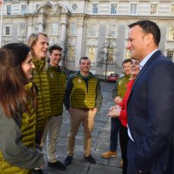 With Irish Prime Minister Leo Varadkar